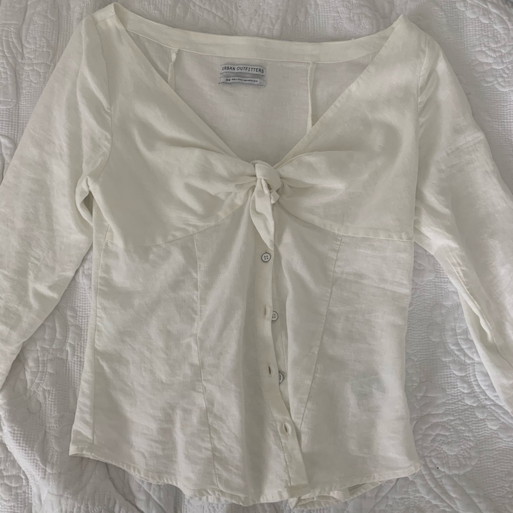 Urban Outfitters White/Cream Button Shirt